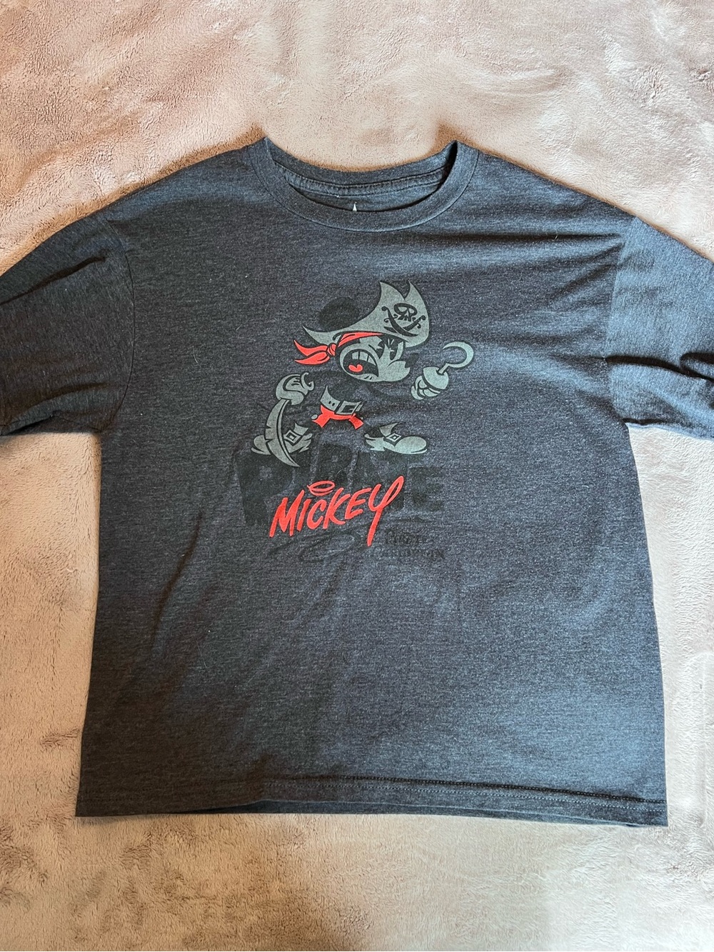 Disney Parks Black Mickey Pirate Shirt Size M